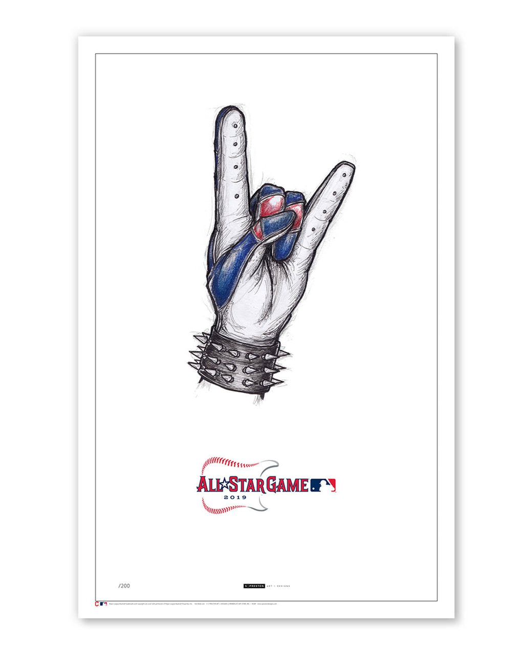 2014 MLB All-Star Game Sketch Poster Print