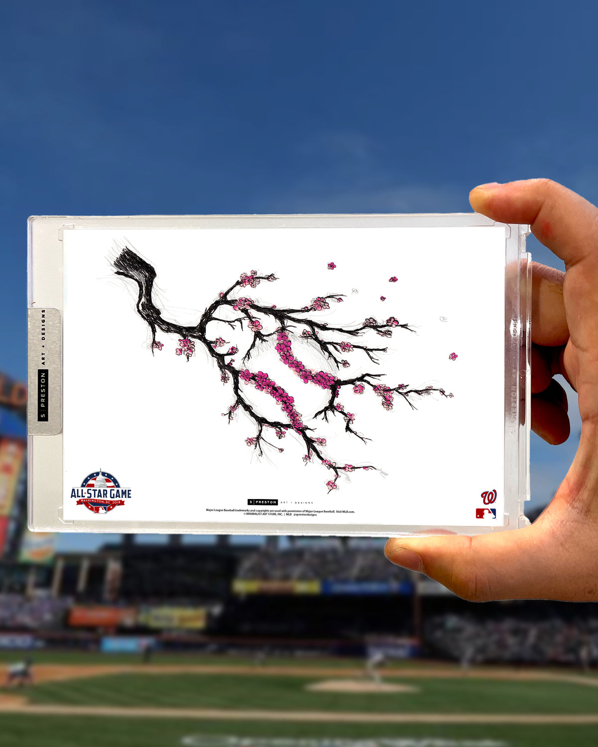 2018 MLB All-Star Game Sketch Art Card Slab