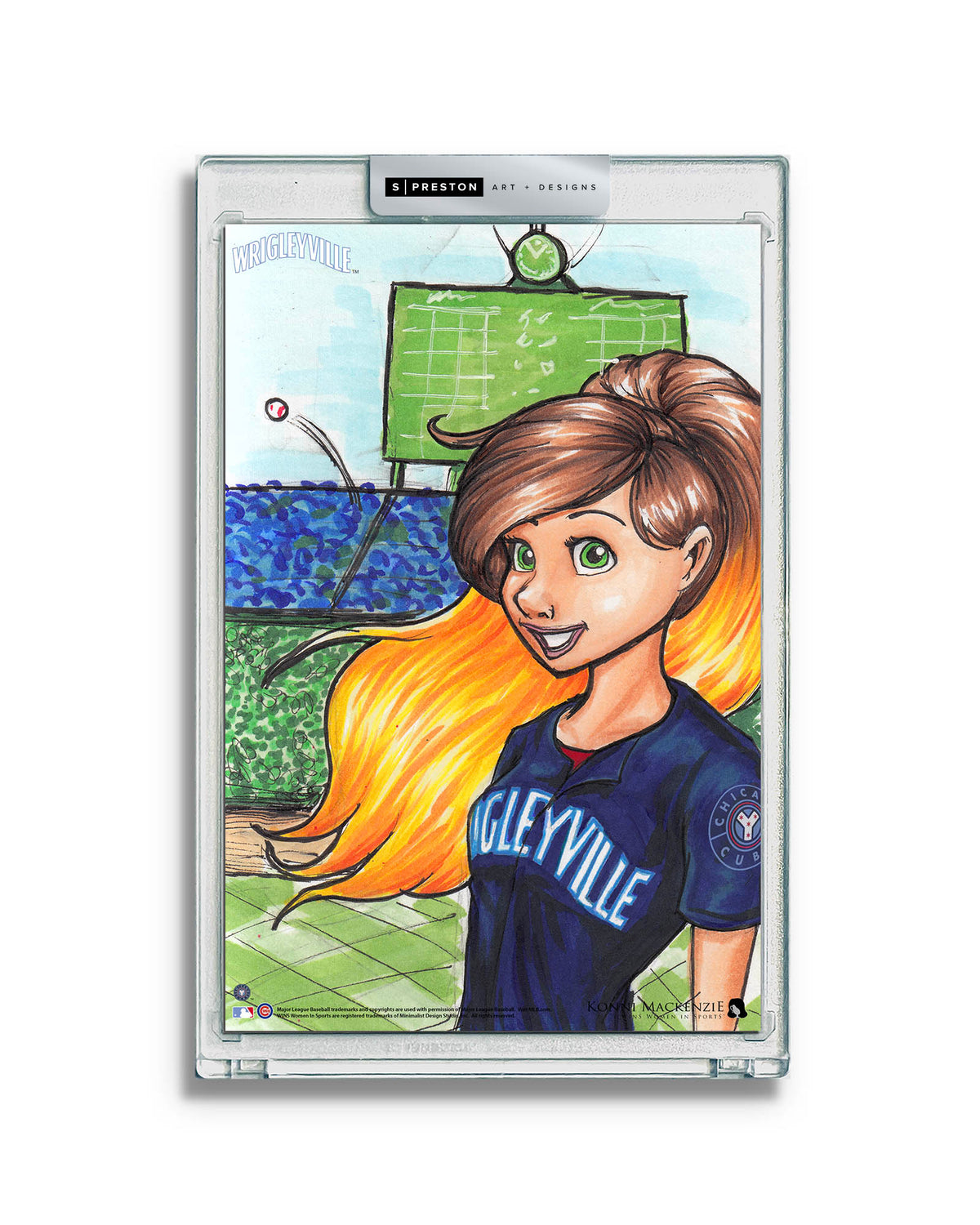 WinS® Chicago Cubs City Connect - Konni Mackenzie Art Card Slab