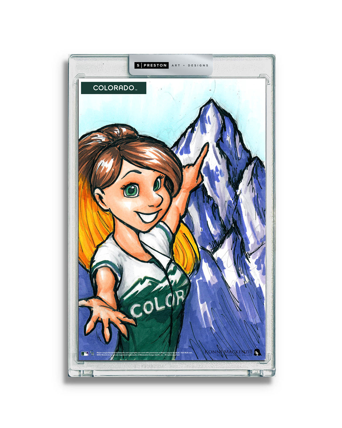 WinS® Colorado Rockies City Connect - Konni Mackenzie Art Card Slab