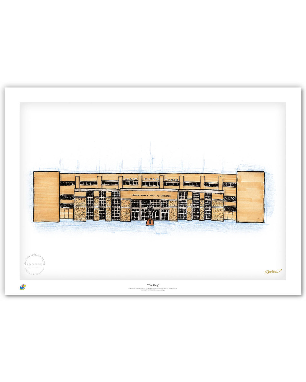 The Fog - Allen Fieldhouse Limited Edition Sketch Print