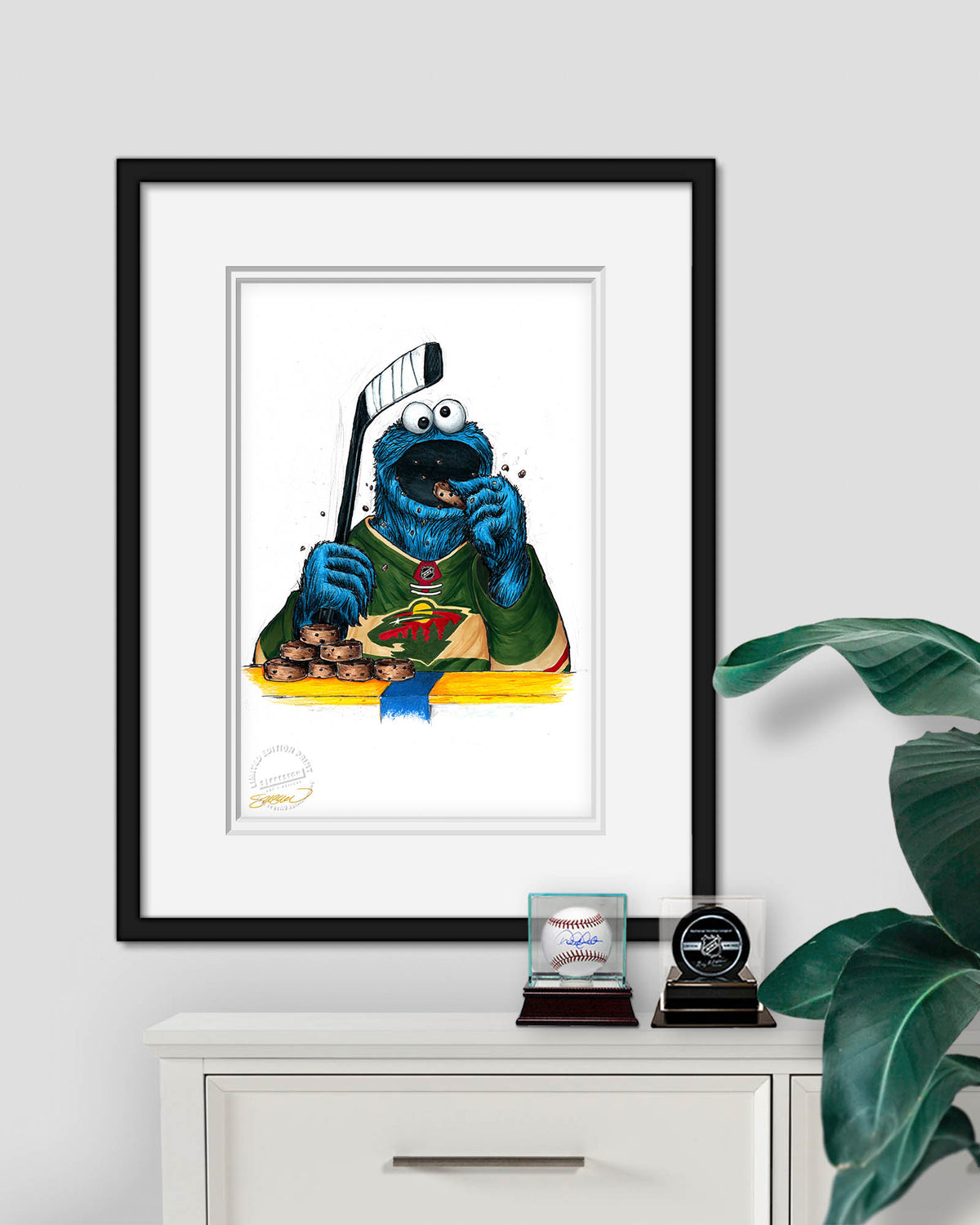 Cookie Monster x NHL Wild Limited Edition Fine Art Print