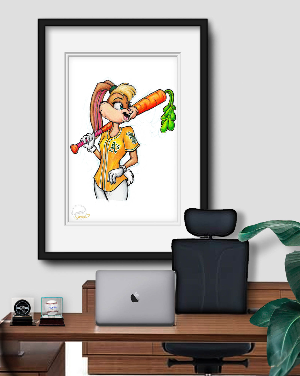 Lola Bunny x MLB Athletics Limited Edition Fine Art Print