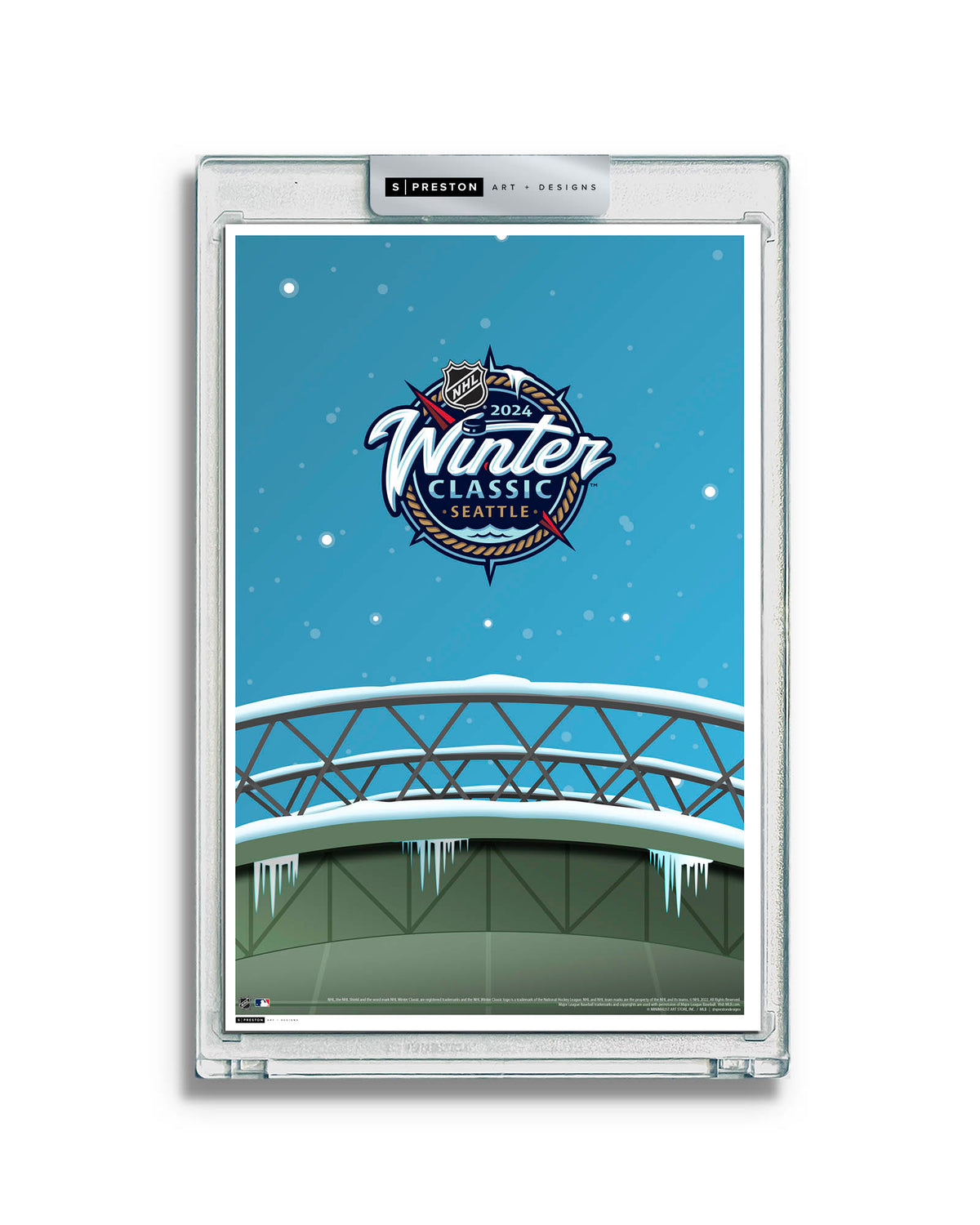 2024 NHL Winter Classic Sketch Limited Edition Art Card Slab