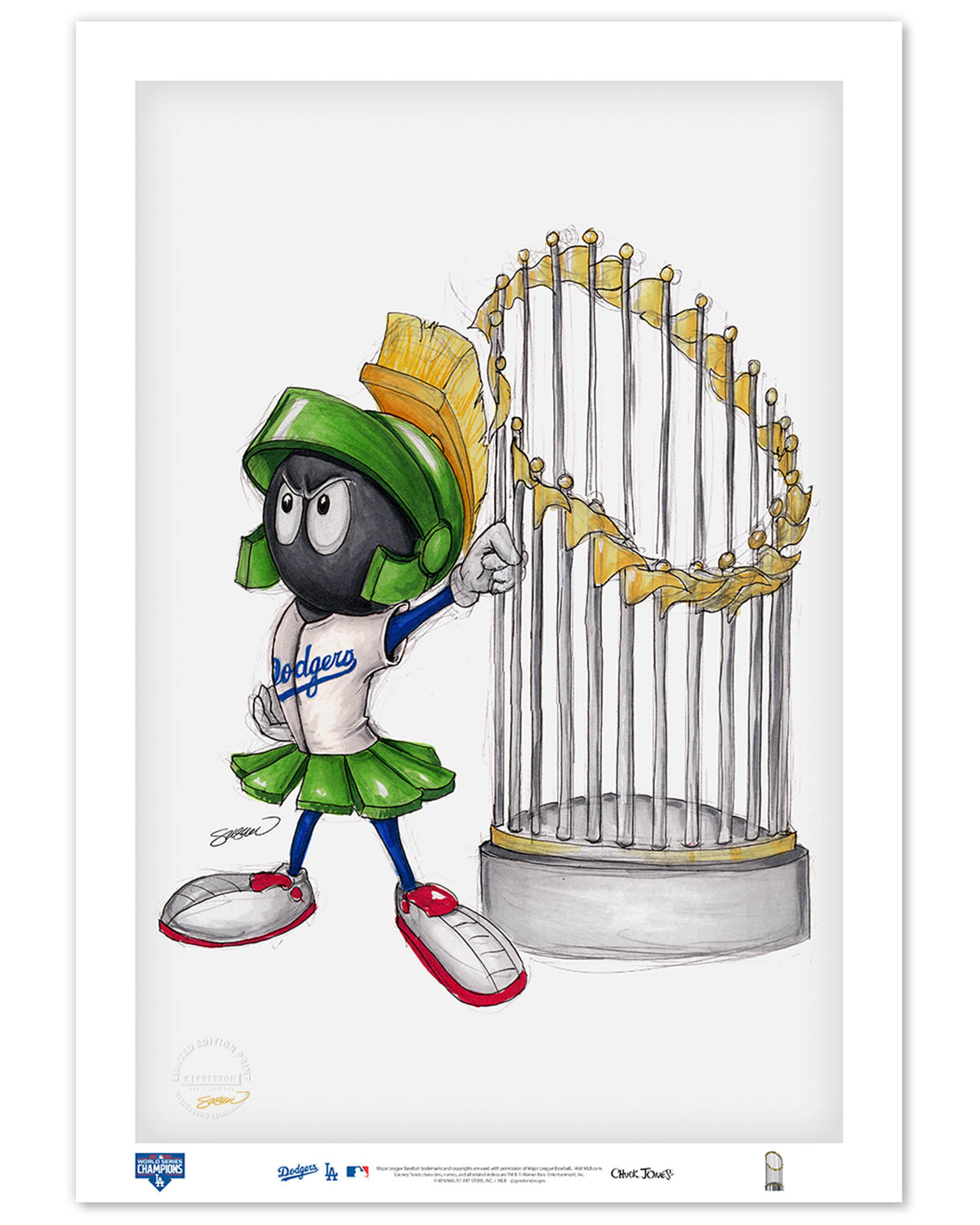 World Series Marvin The Martian 2020 Limited Edition Fine Art Print