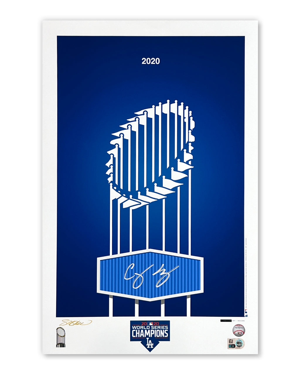 Minimalist World Series 2020 Poster Print - Corey Seager Signed - MLB – S.  Preston Art + Designs