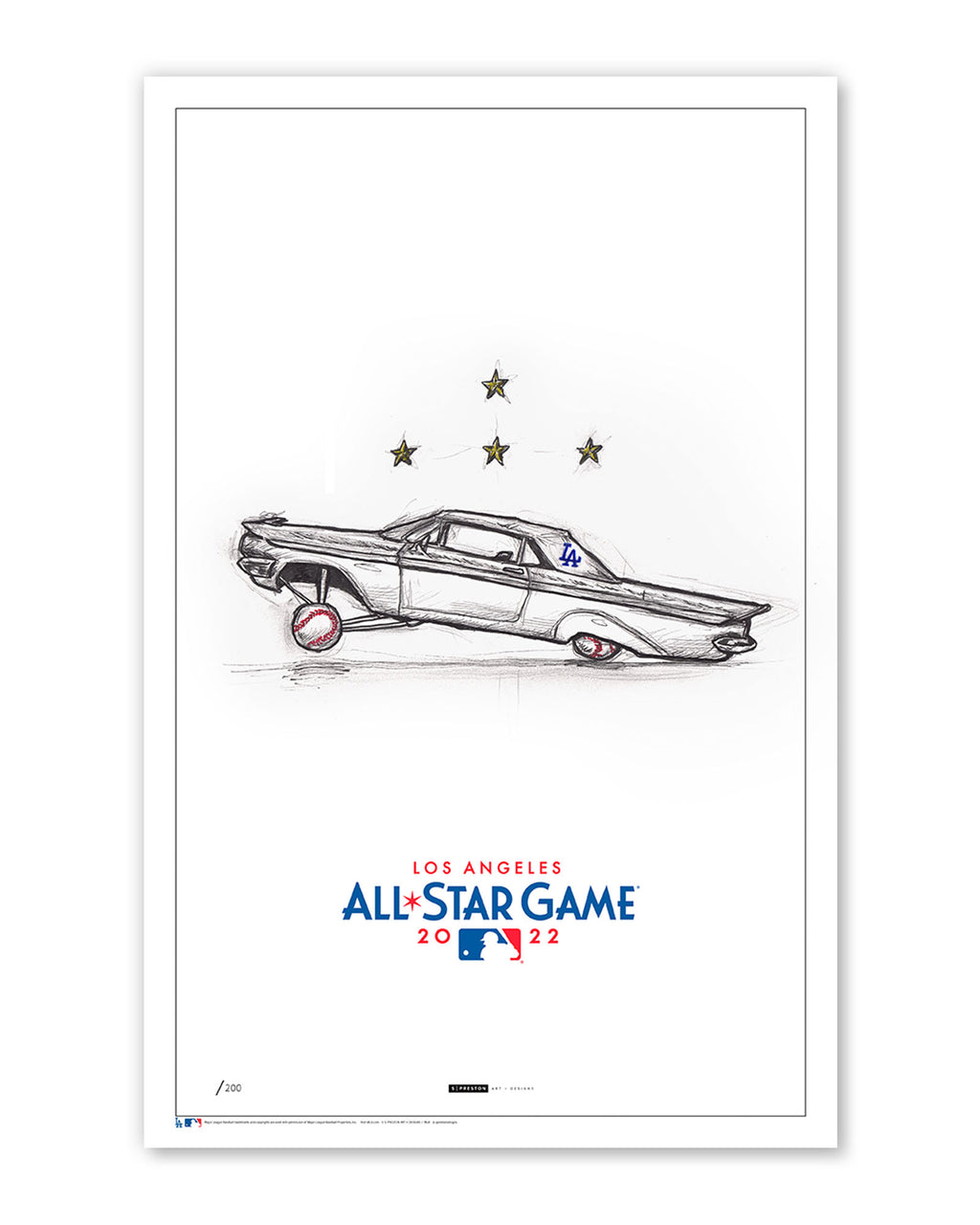 2023 MLB All-Star Game Sketch Limited Edition Print – S. Preston Art +  Designs