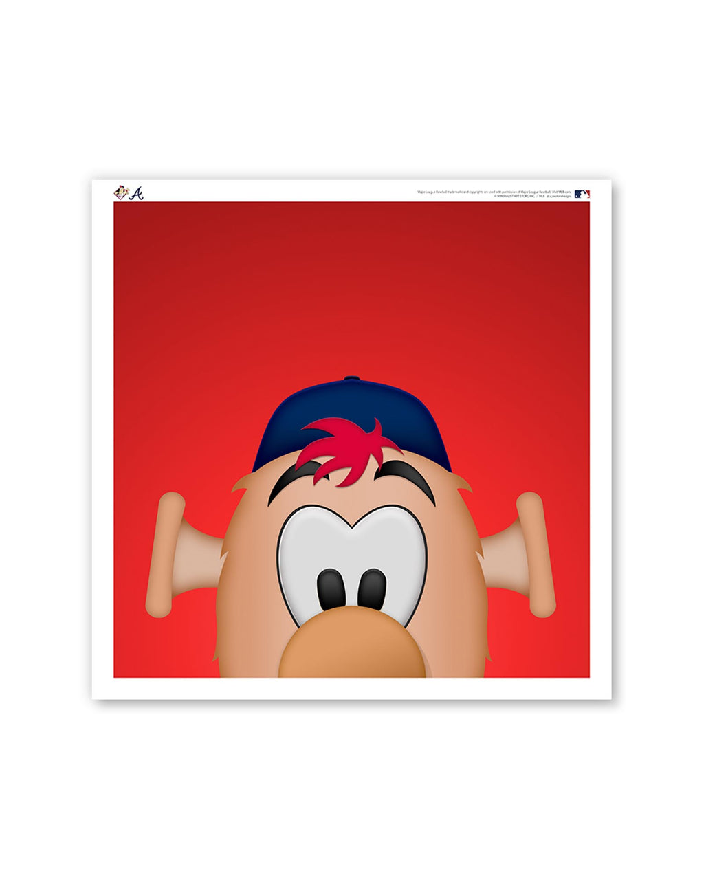 Atlanta Braves Blooper Mascot Painting Print C026 