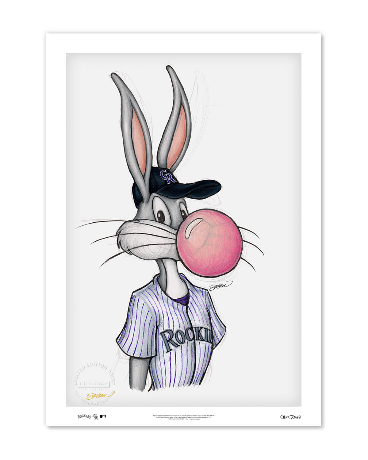 Bubblegum Bugs x MLB Rockies Limited Edition Fine Art Print
