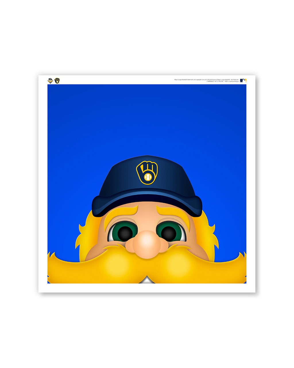 Minimalist Mascot Barrelman Milwaukee Brewers -  Sweden