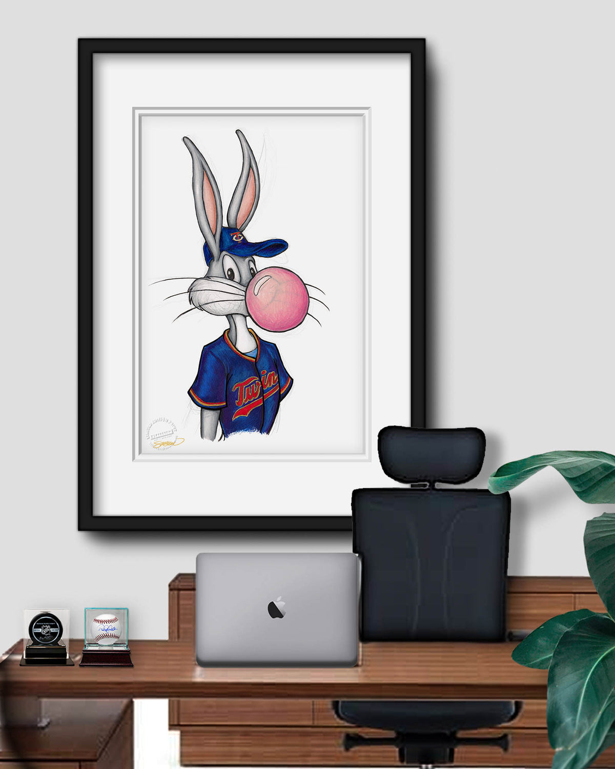 Bubblegum Bugs x MLB Twins Limited Edition Fine Art Print