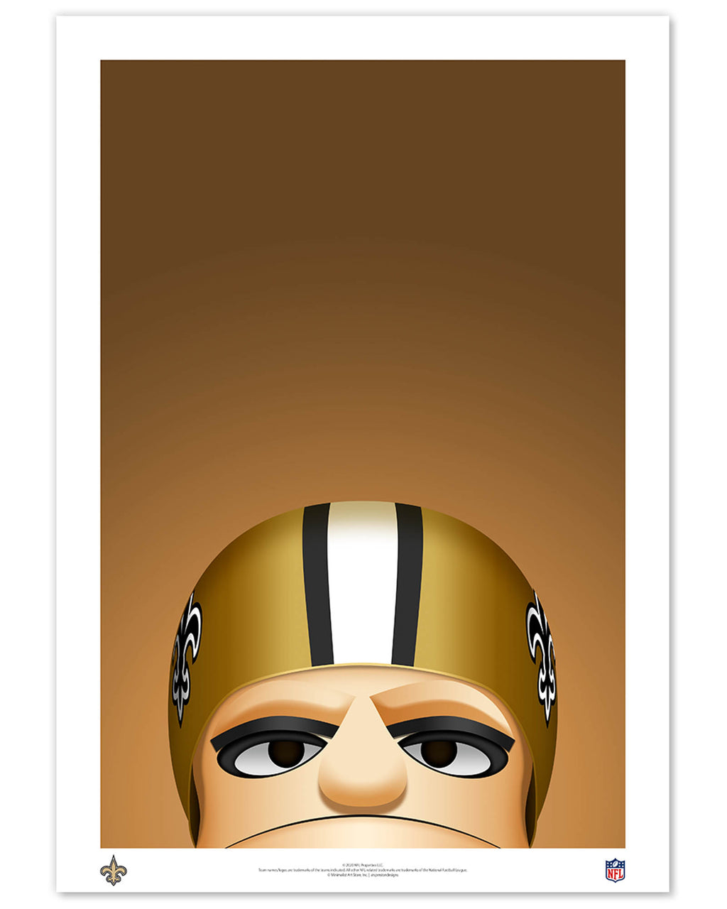 Minimalist Sir Saint New Orleans Saints - S. Preston – S. Preston Art +  Designs