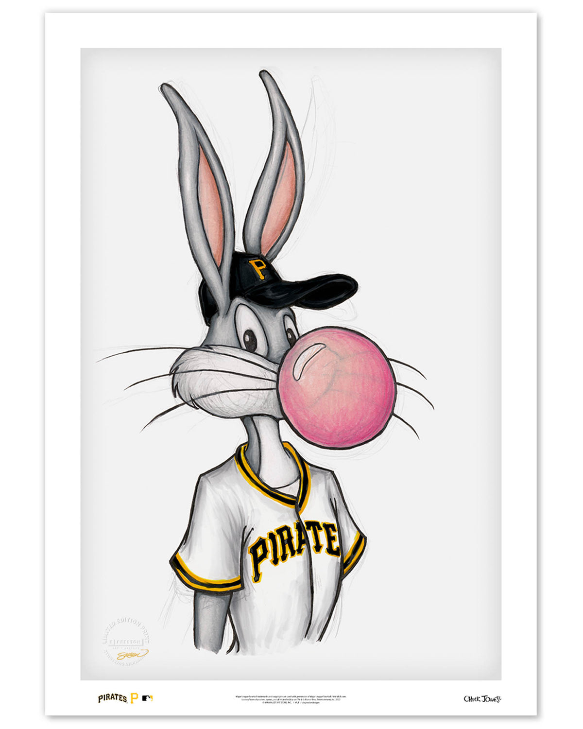 Bubblegum Bugs x MLB Pirates Limited Edition Fine Art Print
