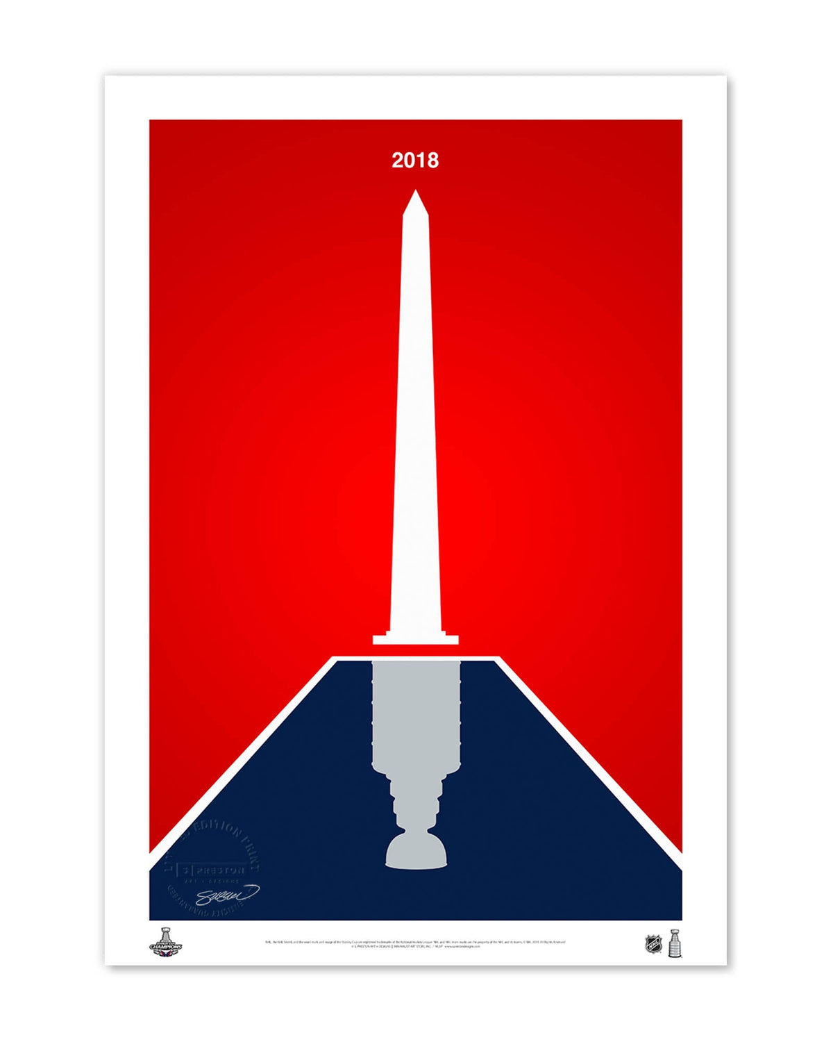 Minimalist Stanley Cup 2018 Limited Edition Fine Art Print