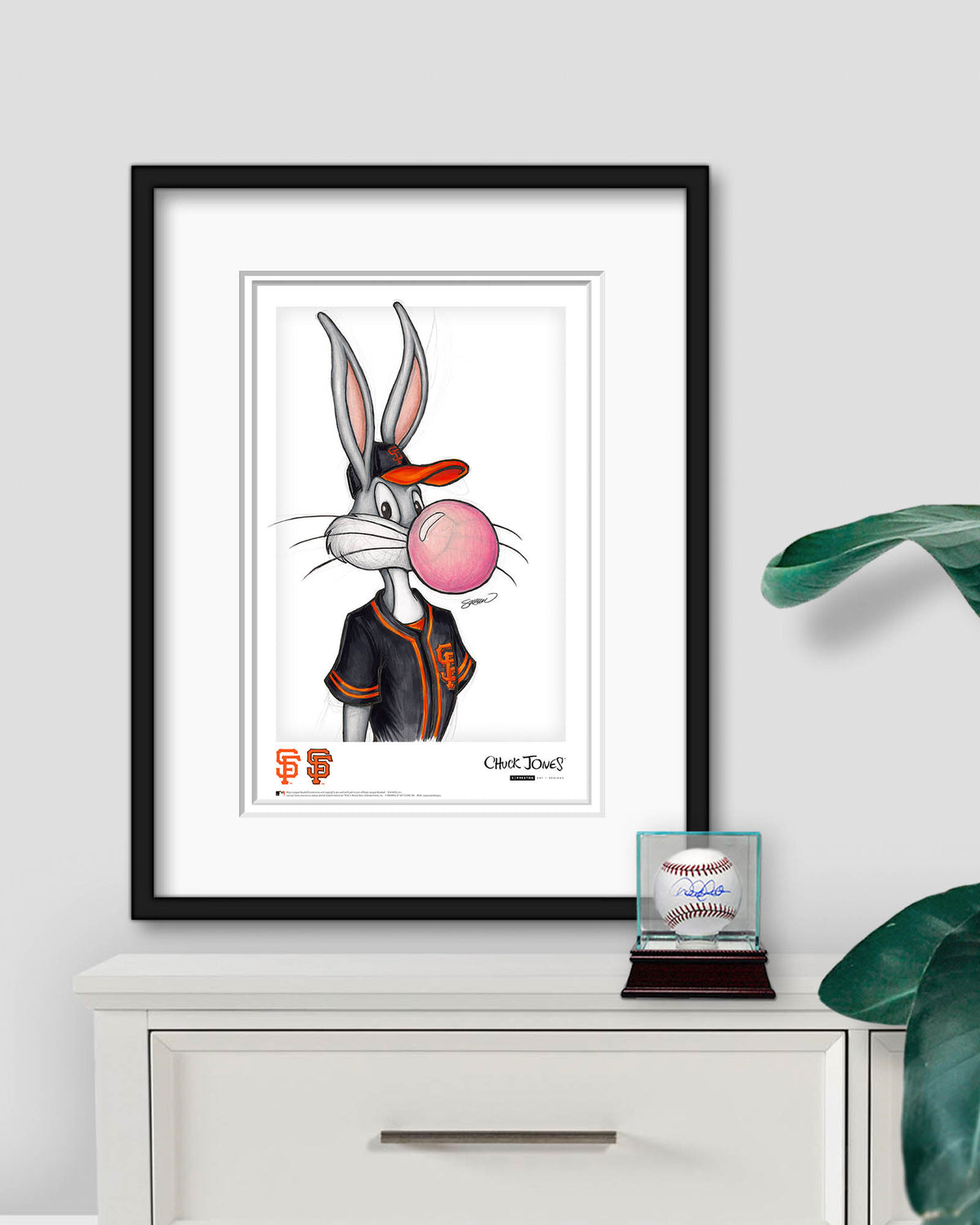 Bubblegum Bugs x MLB Padres Bugs Bunny Poster Print