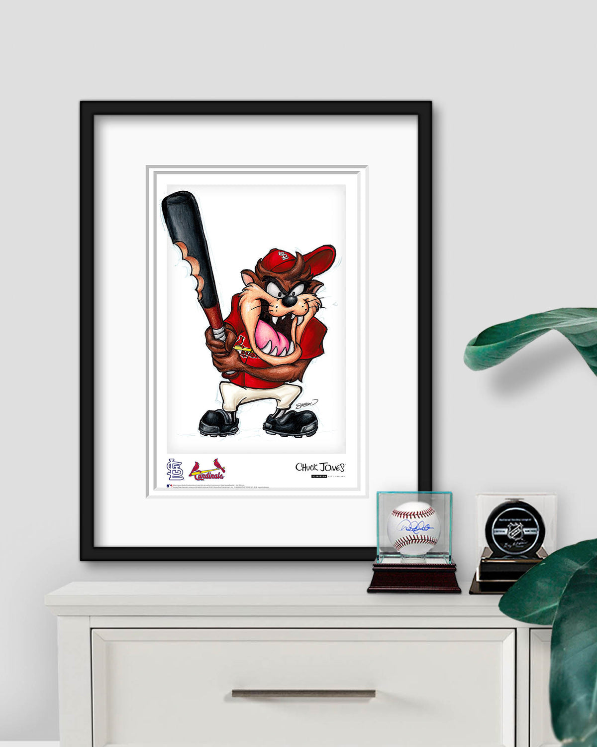 Taz On Deck x MLB Cardinals Poster Print