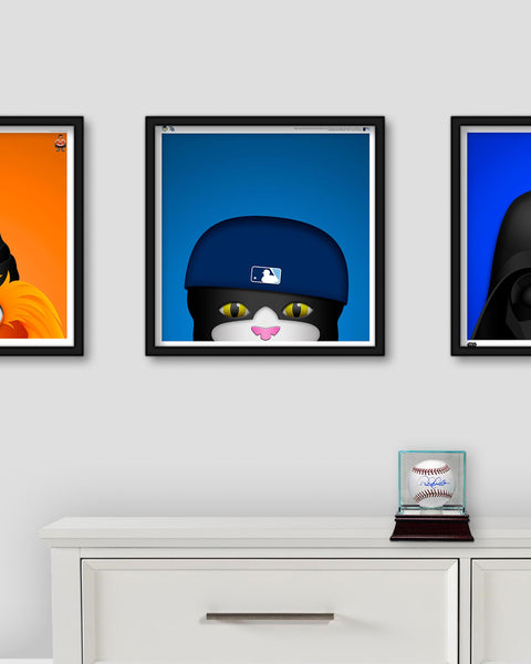 Lids DJ Kitty Tampa Bay Rays 12'' x 12'' Minimalist Mascot Poster