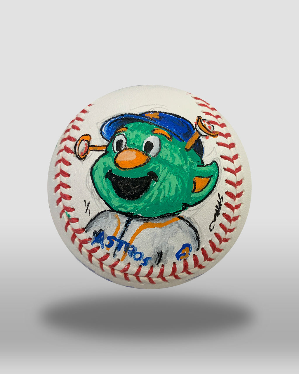 Minimalist Orbit Houston Astros Mascot MLB Licensed 