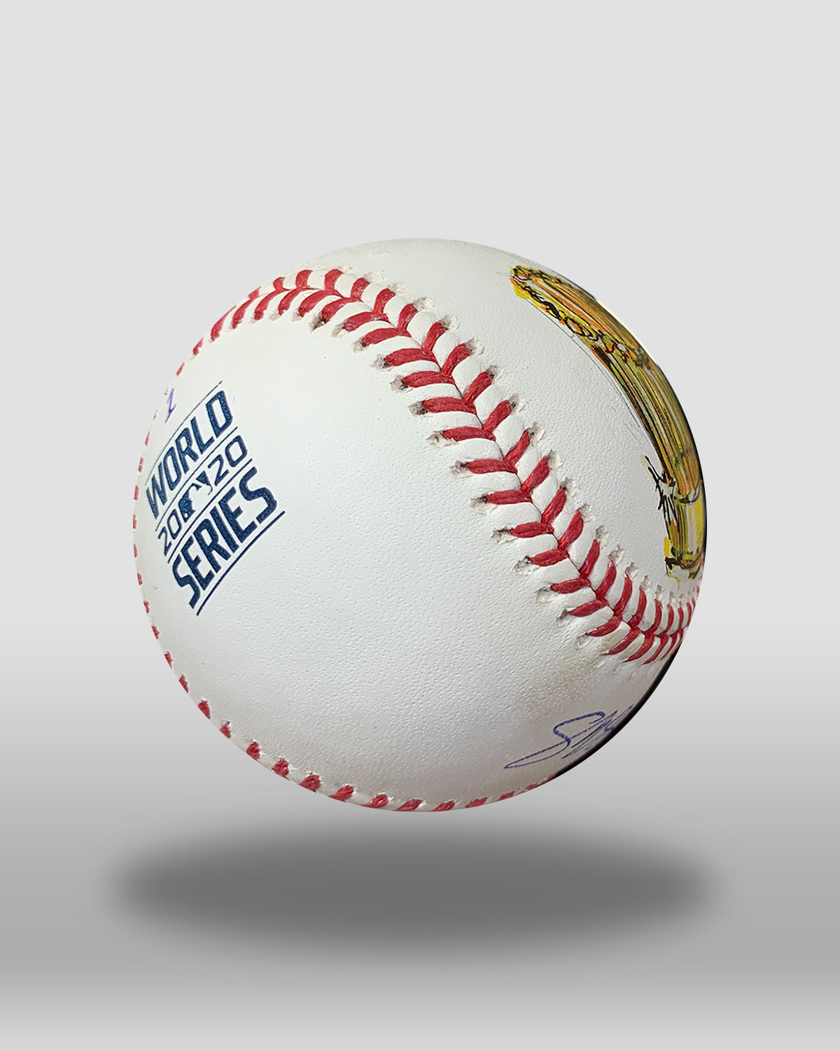 World Series Trophy 2020 Hand-Painted Baseball Art