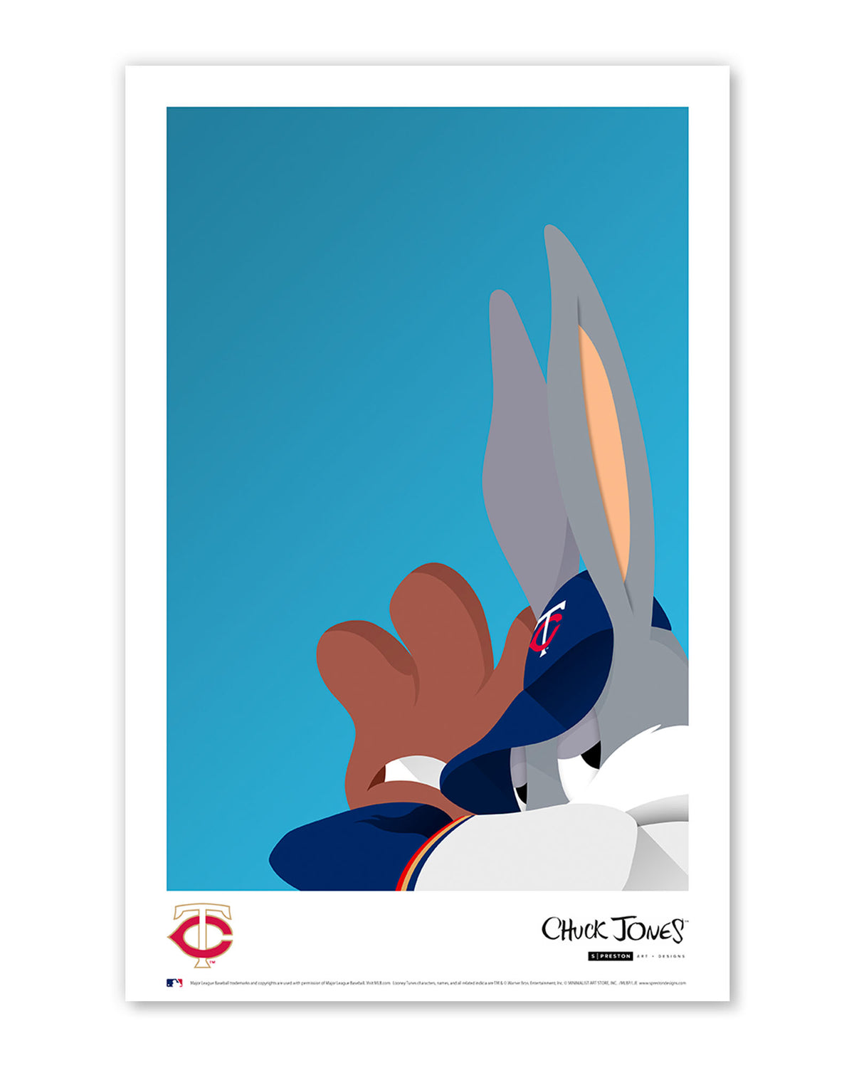 Baseball Bugs - Team Variant MIN Poster Print