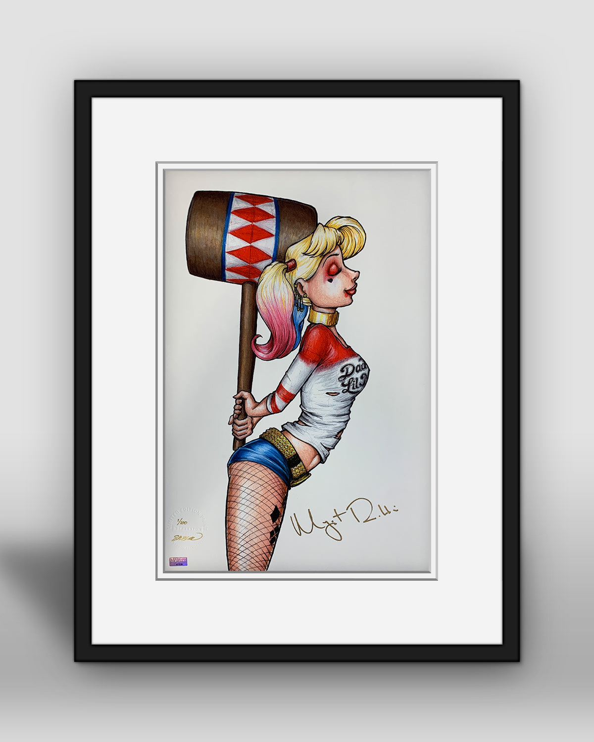 Part Of Your (Crazy) World - Margot Robbie Autographed Sketch Print