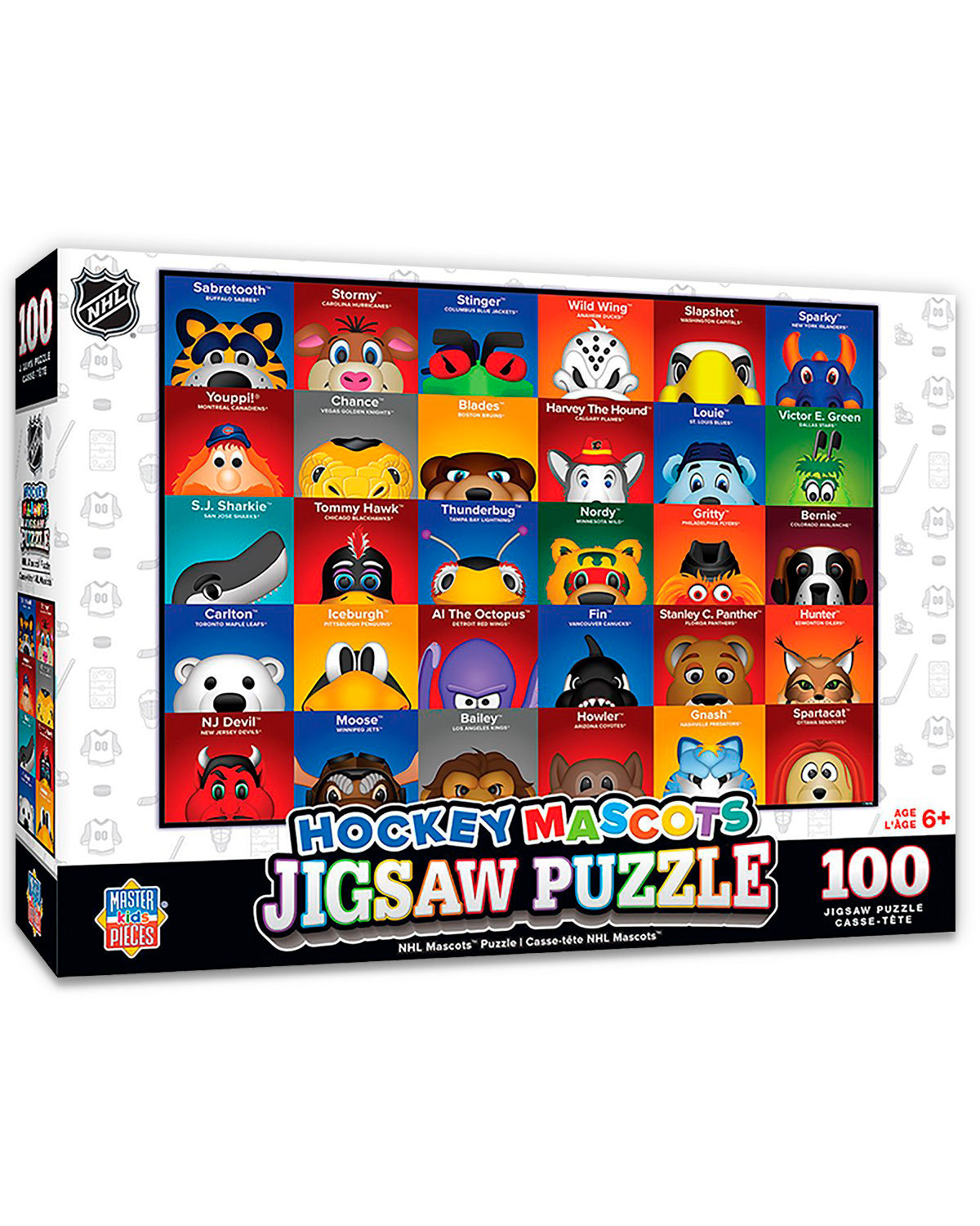 Minimalist NHL Mascot Jigsaw Puzzle