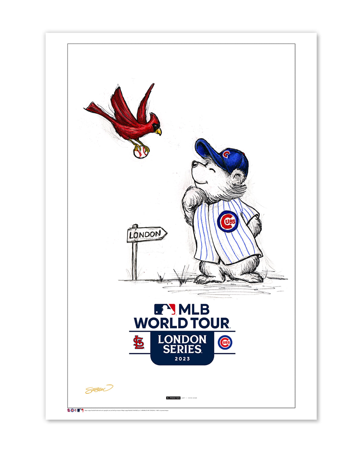 Lids St. Louis Cardinals 11'' x 17'' Baseball Bugs Art Poster