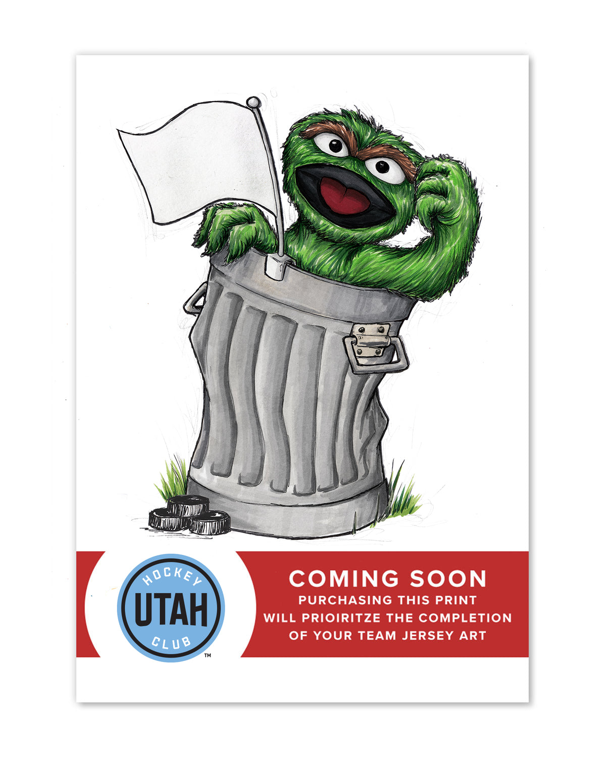 Oscar Rep Your Colours x NHL Utah Limited Edition Fine Art Print