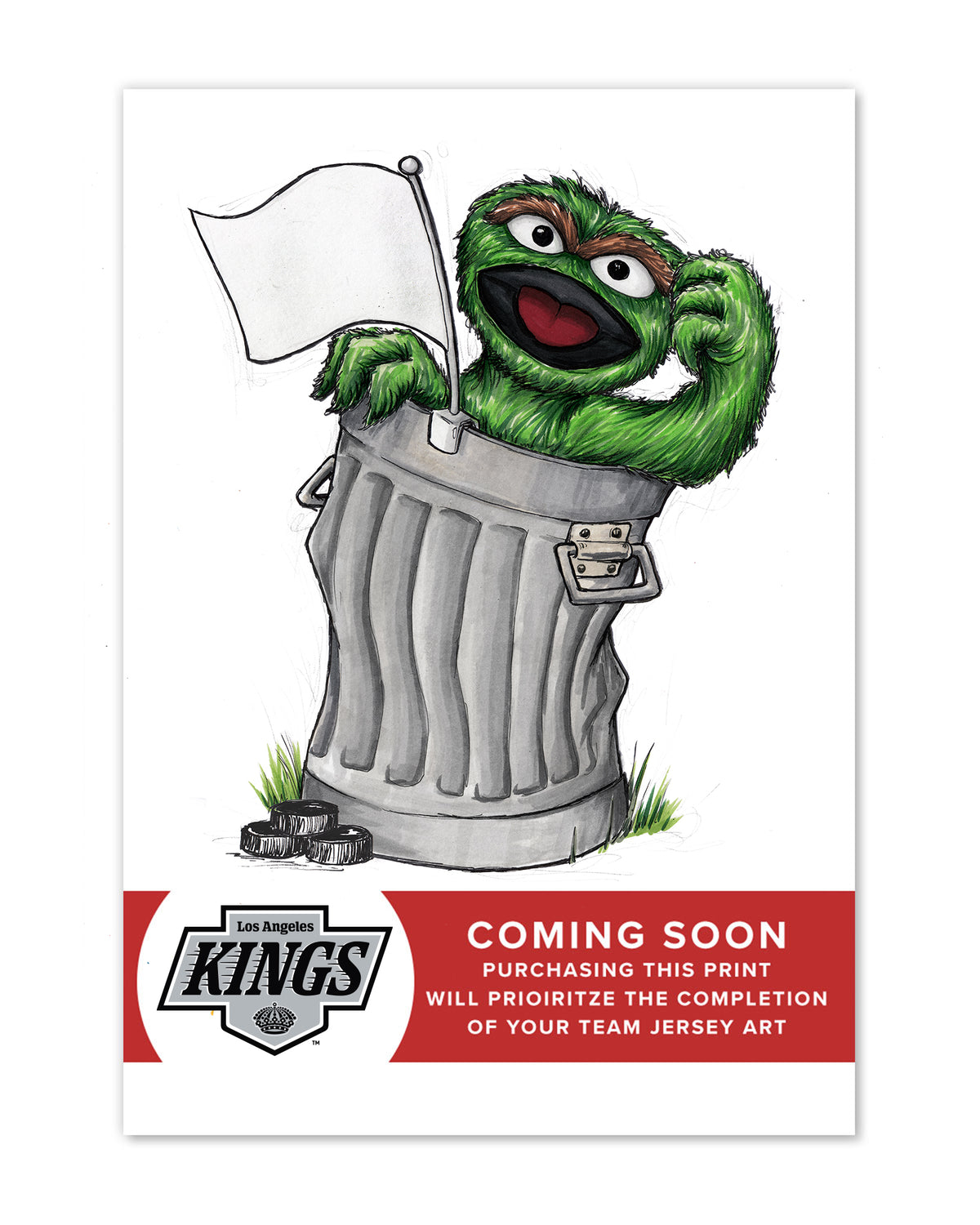 Oscar Rep Your Colours x NHL Kings Limited Edition Fine Art Print