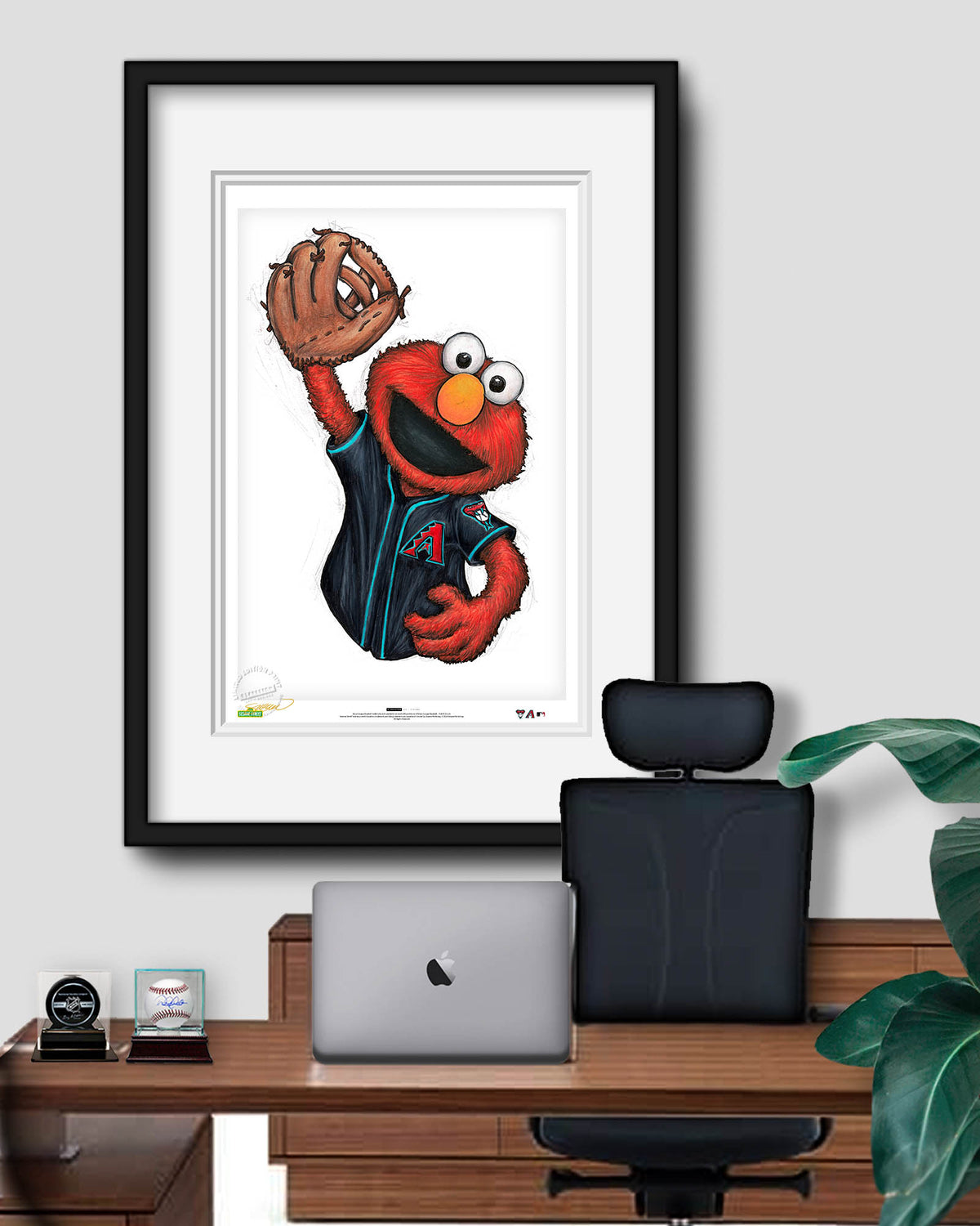 ELMO x MLB Diamondbacks Limited Edition Fine Art Print