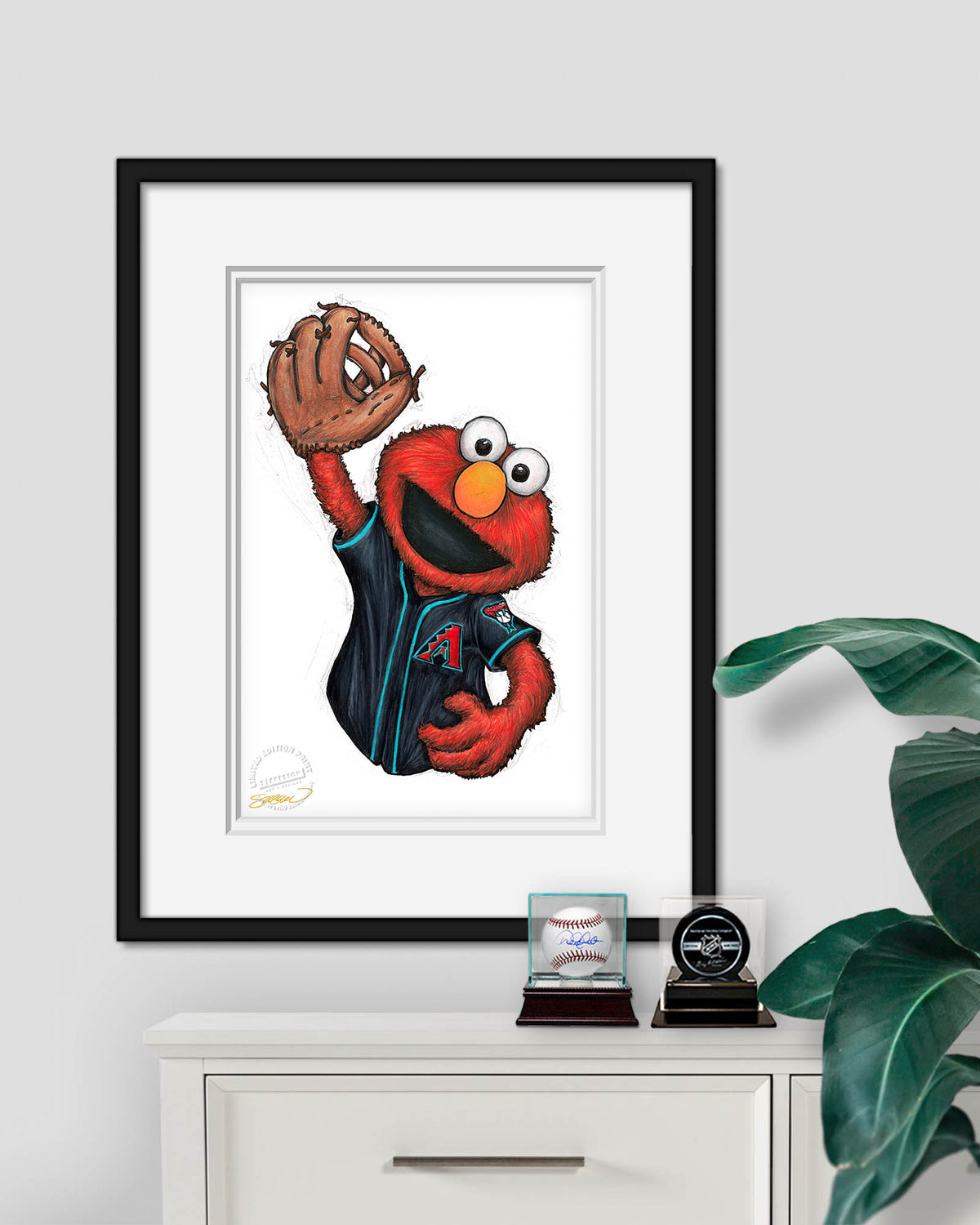 ELMO x MLB Diamondbacks Limited Edition Fine Art Print