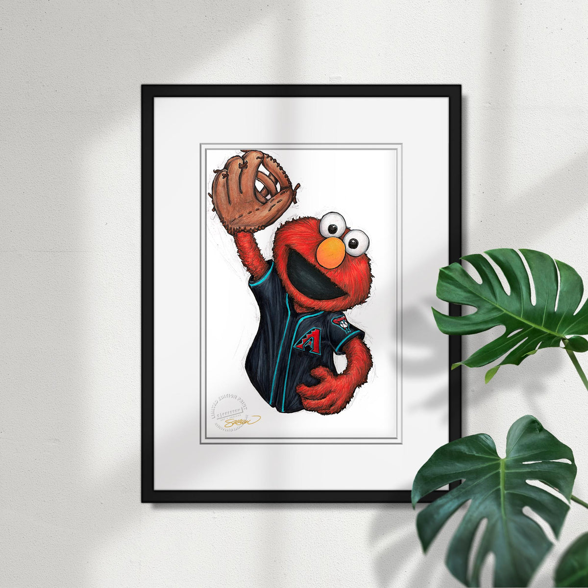 ELMO x MLB Diamondbacks Limited Edition Fine Art Print