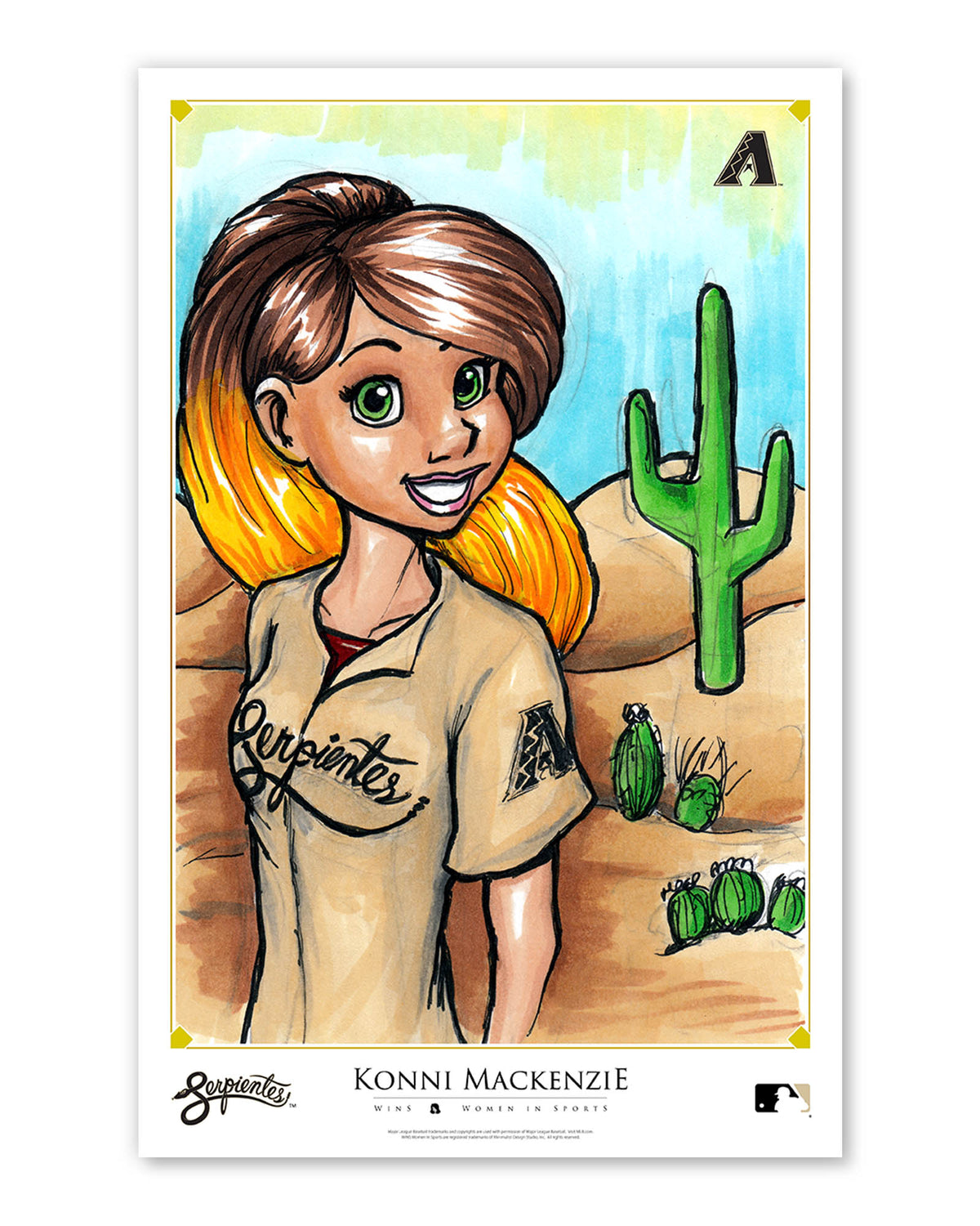 WinS® DBacks City Connect - Konni Mackenzie Poster Print