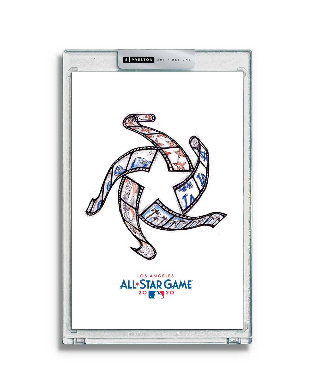 2022 MLB All-Star Game Sketch Art Card Slab
