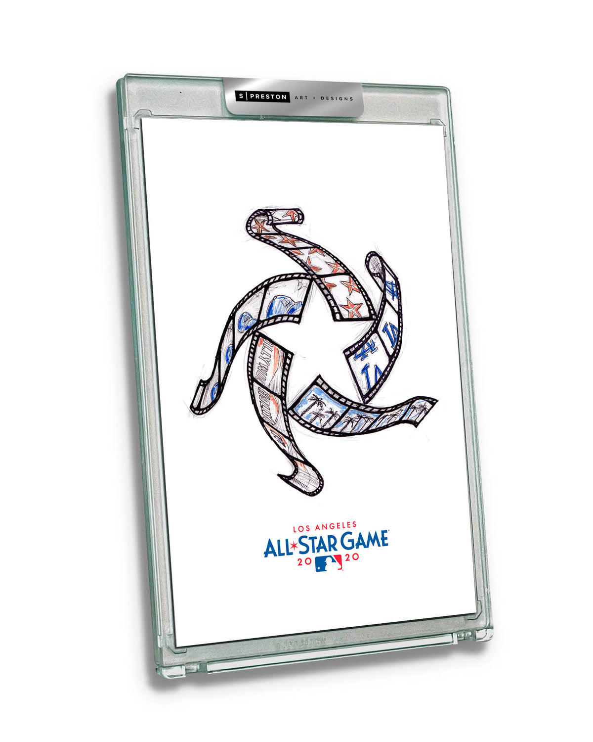 2022 MLB All-Star Game Sketch Art Card Slab