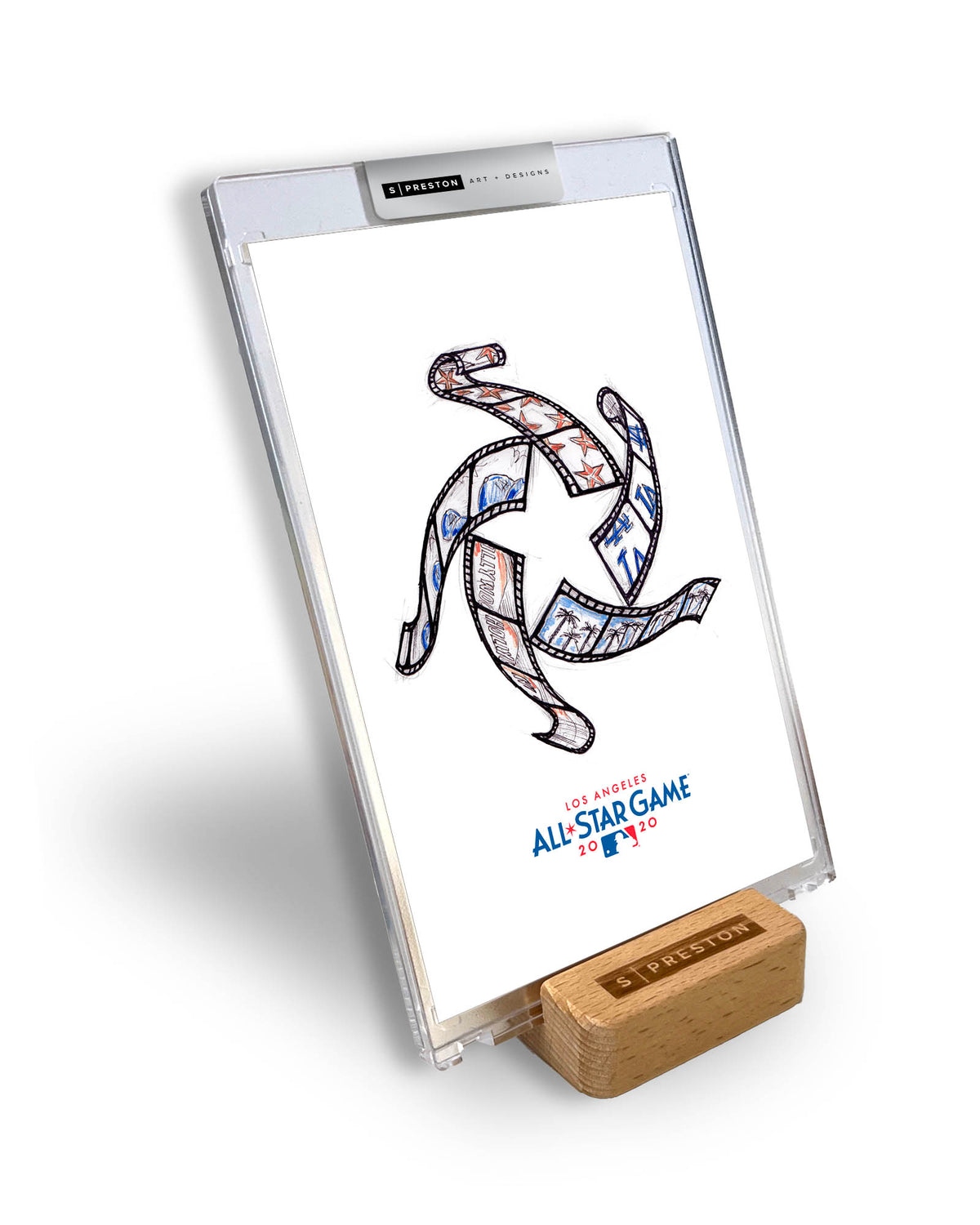 2022 MLB All-Star Game Sketch Art Card Slab