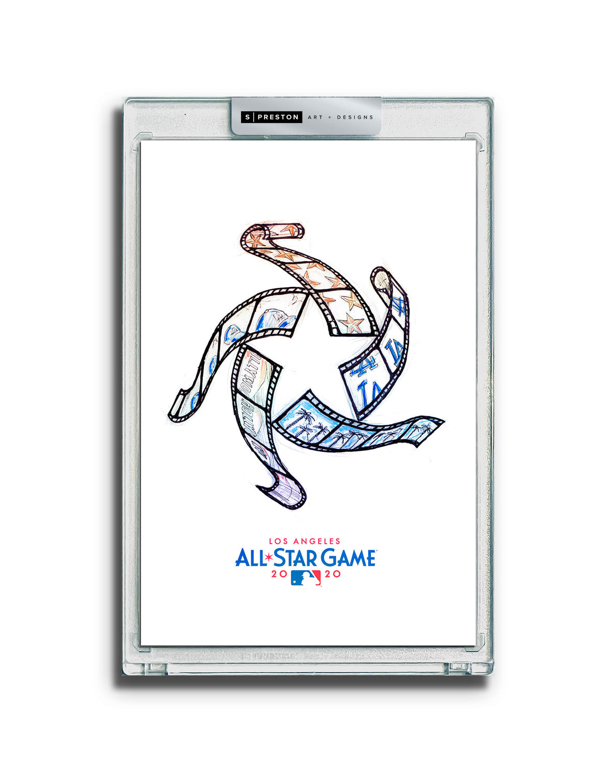 2022 MLB All-Star Game Sketch Art Card Slab