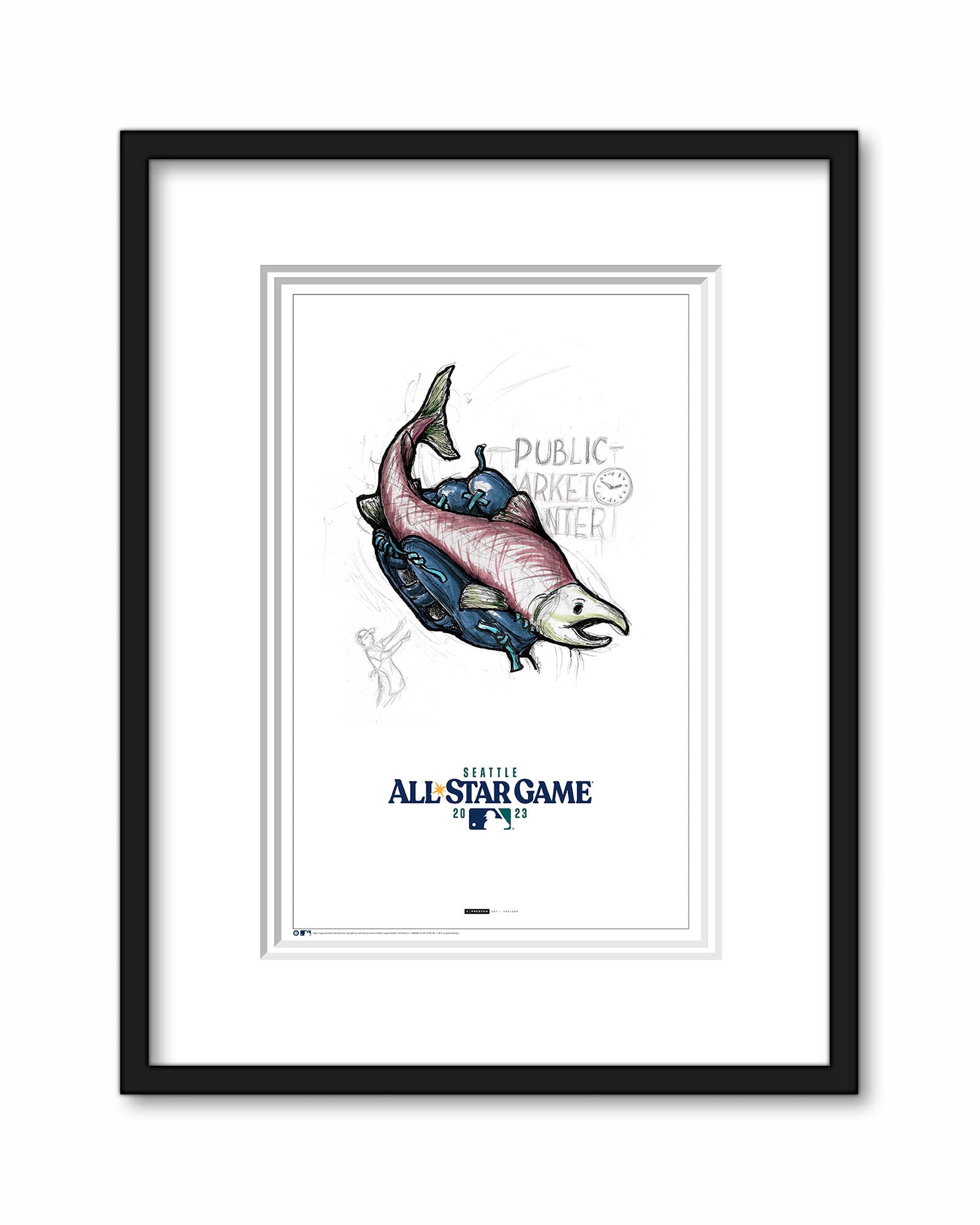 2023 MLB All-Star Game Sketch Limited Edition Print – S. Preston