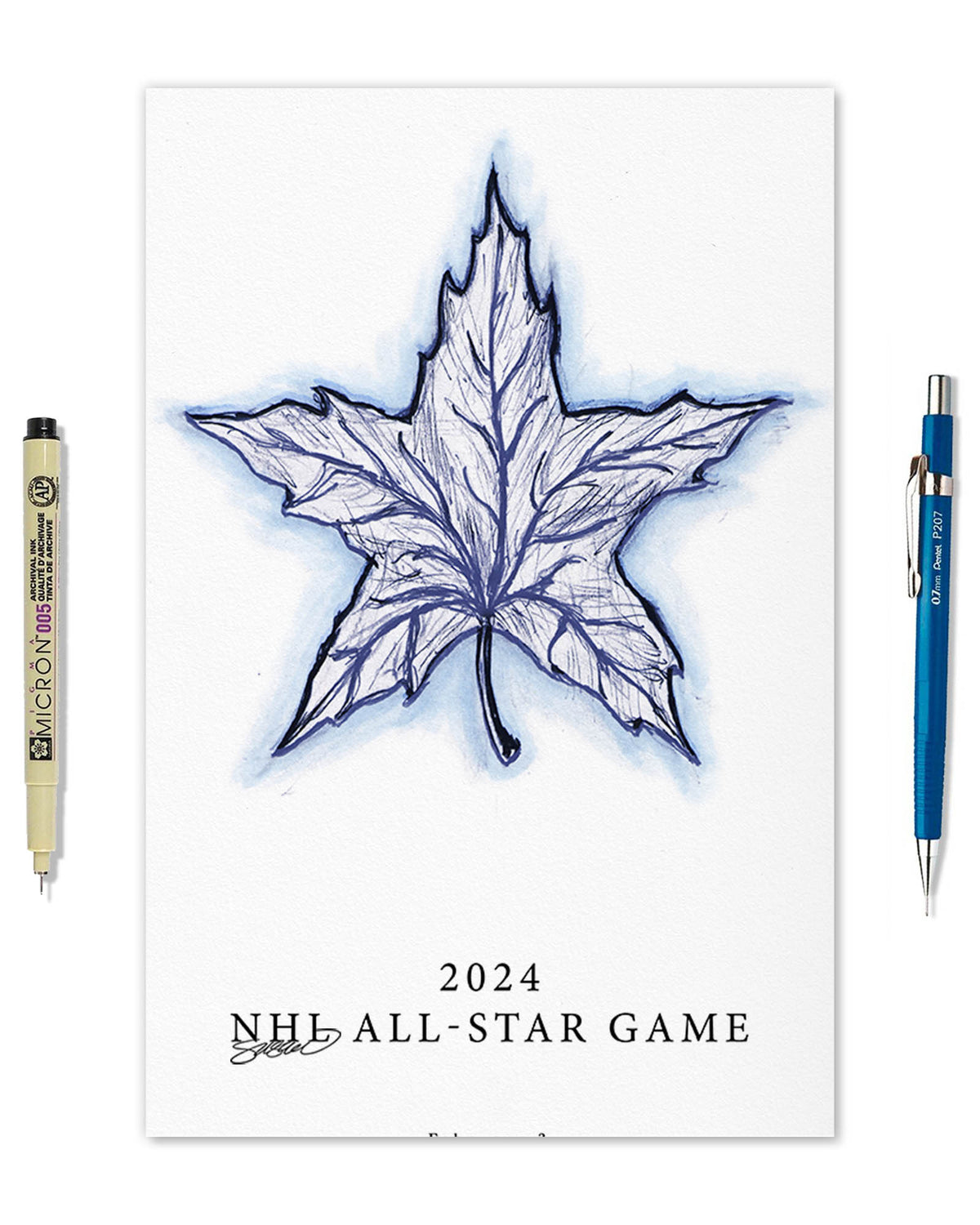 2024 NHL All-Star Game Sketch Limited Edition Art Print