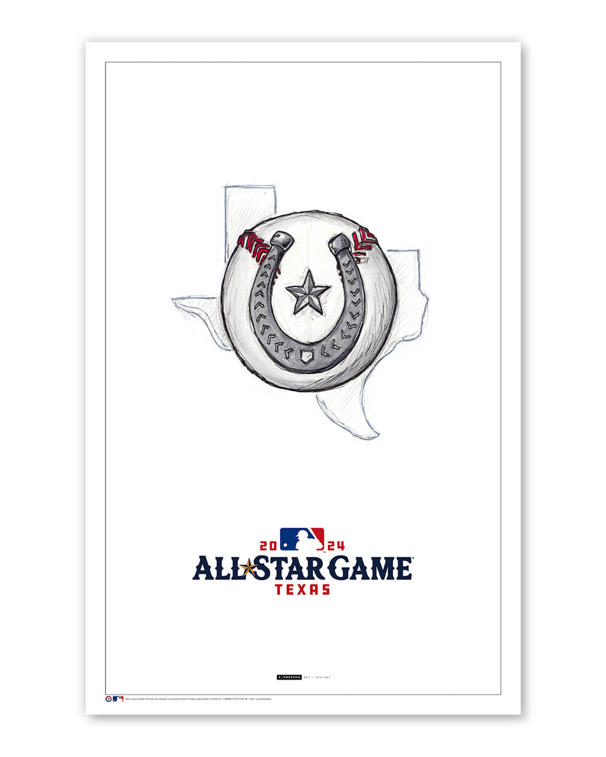 2024 MLB All-Star Game Sketch Limited Edition Print