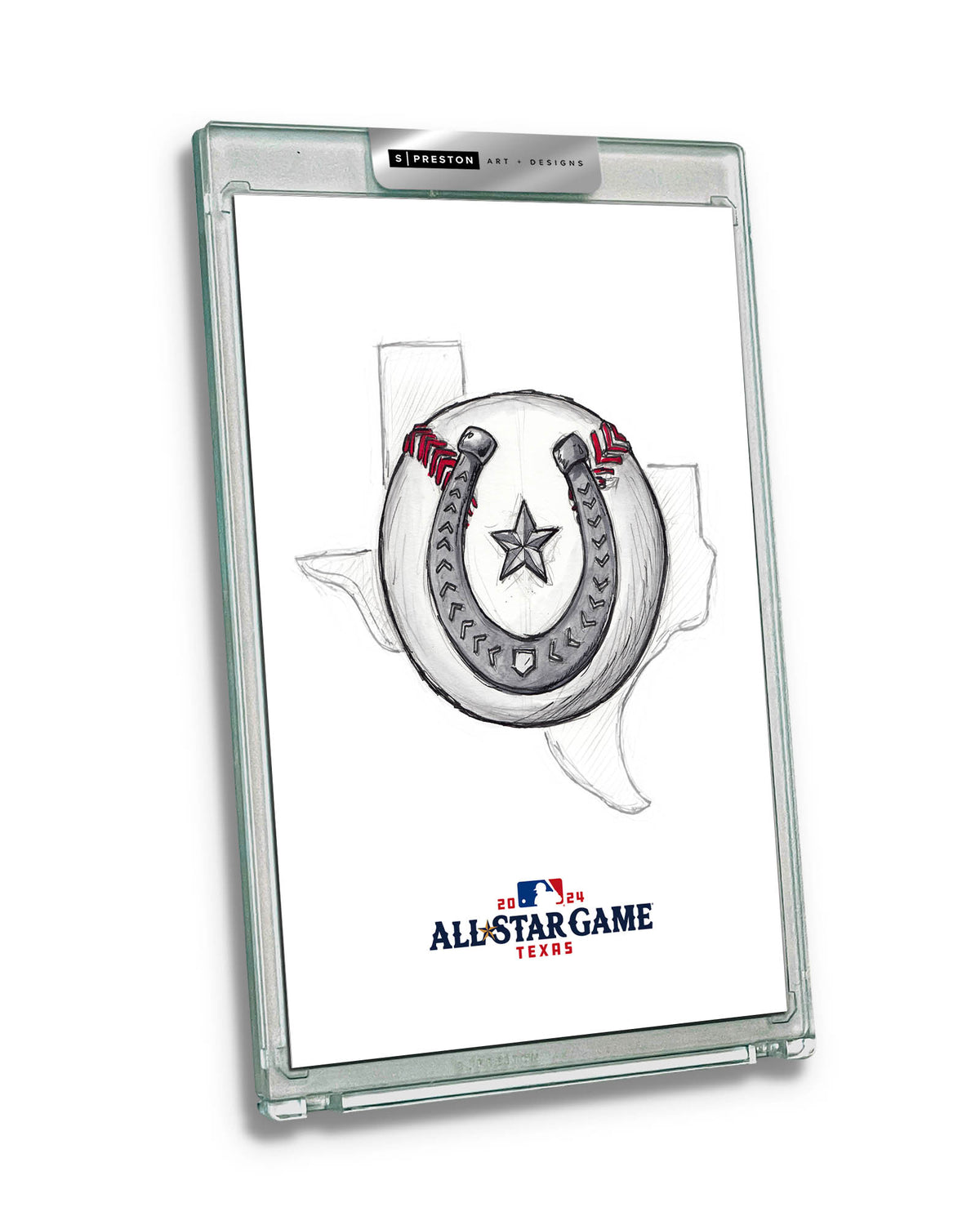 2024 MLB All-Star Game Sketch Art Card Slab