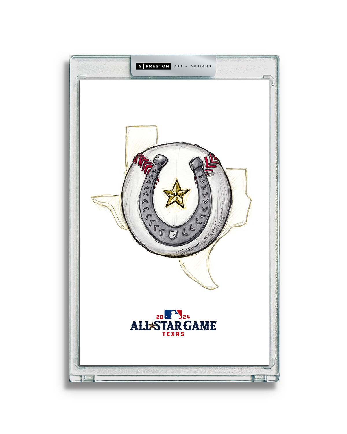 2024 MLB All-Star Game Sketch Art Card Slab