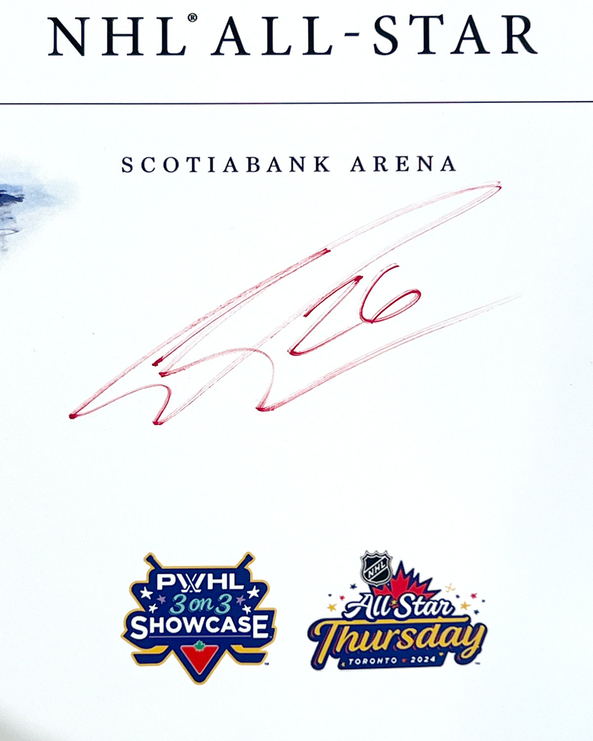 2024 NHL All Star Game Sketch - Emily Clark Autograph