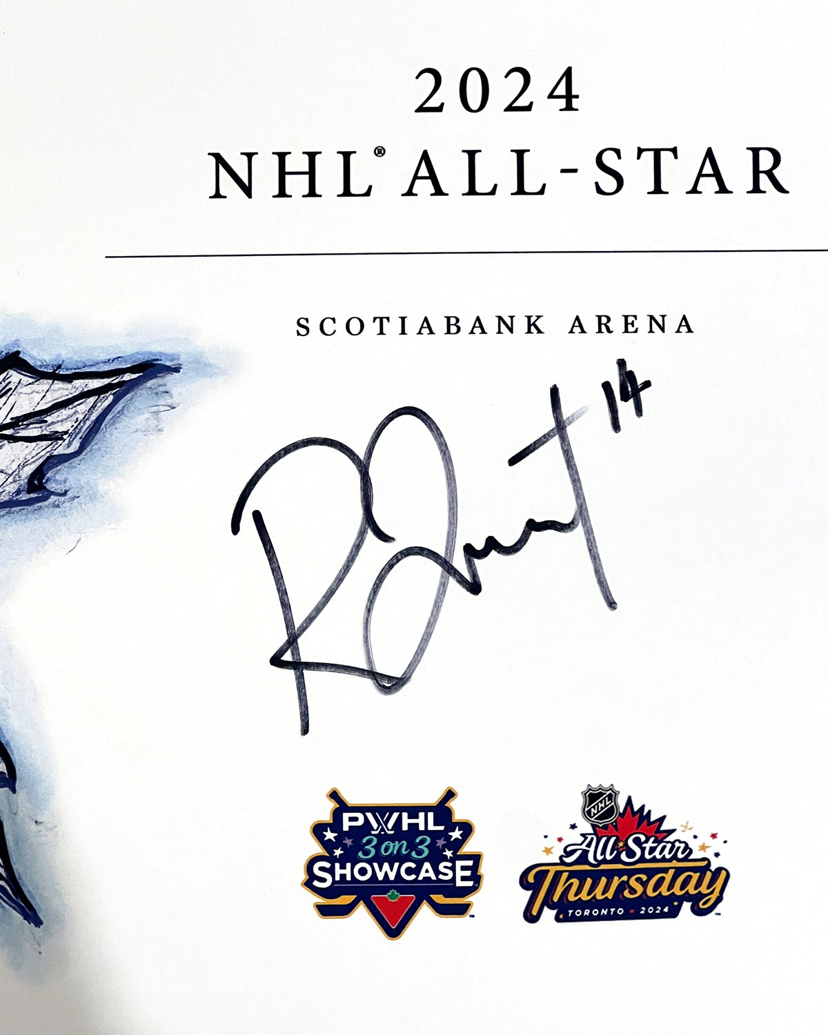 2024 NHL All Star Game Sketch - Renata Fast Autograph