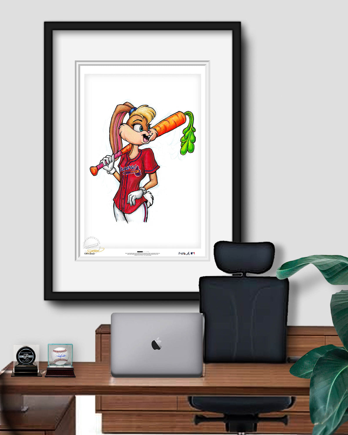 Lola Bunny x MLB Braves Limited Edition Fine Art Print