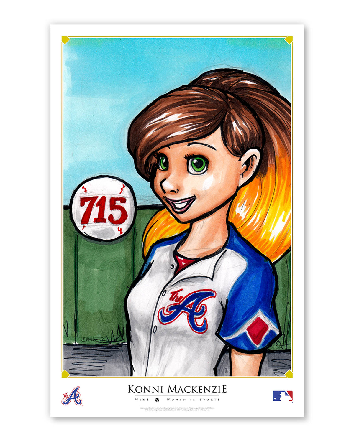 WinS® Atlanta Braves City Connect - Konni Mackenzie Poster Print