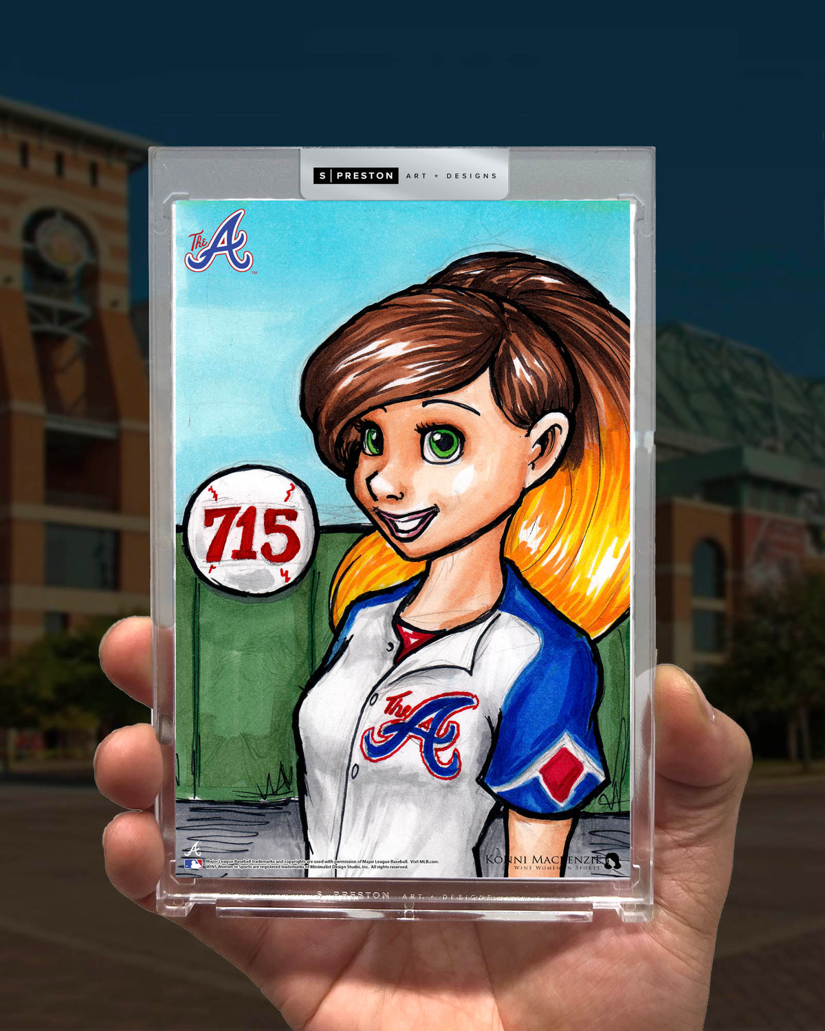 WinS® Atlanta Braves City Connect - Konni Mackenzie Art Card Slab