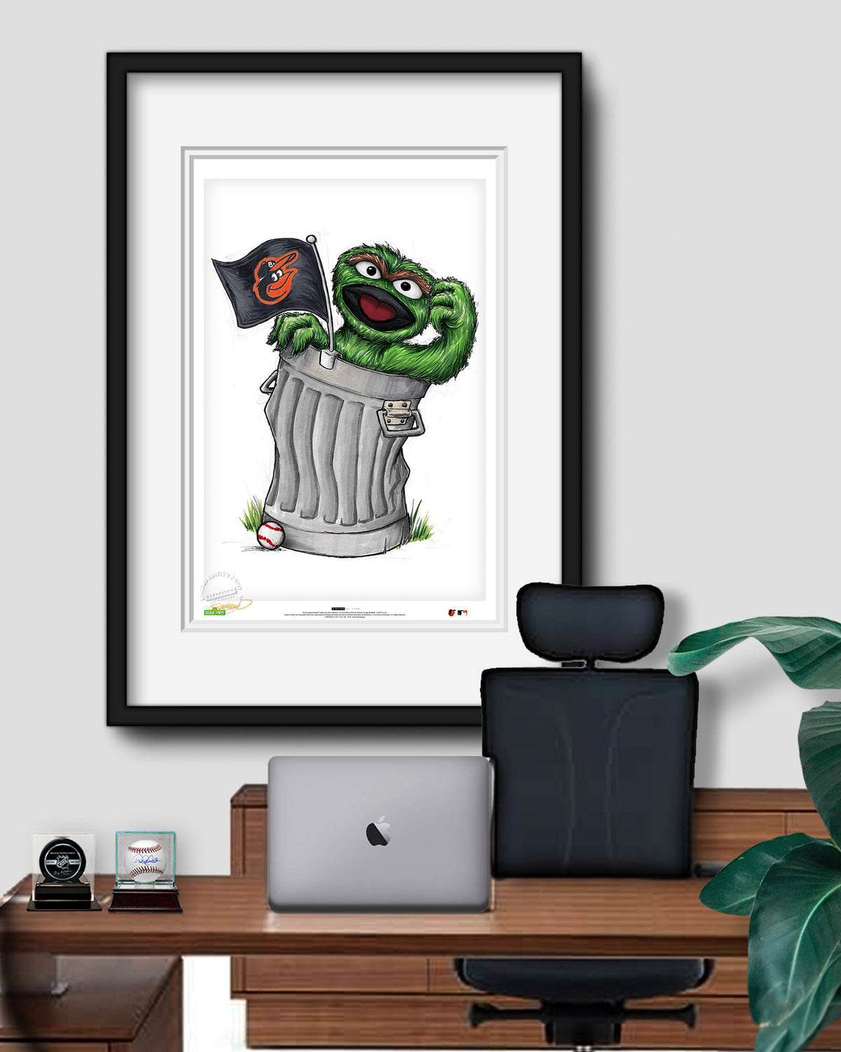 Oscar Rep Your Colours x MLB Orioles Limited Edition Fine Art Print