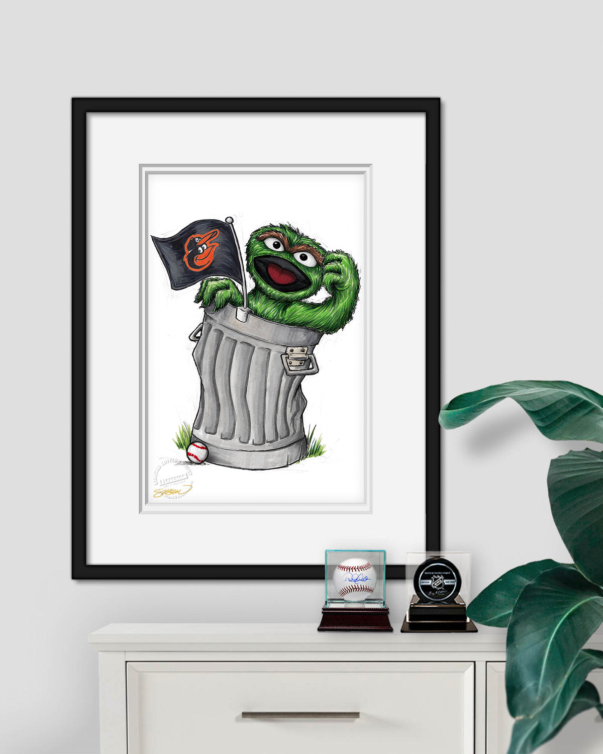 Oscar Rep Your Colours x MLB Orioles Limited Edition Fine Art Print