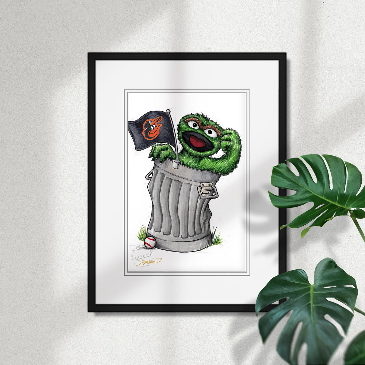 Oscar Rep Your Colours x MLB Orioles Limited Edition Fine Art Print